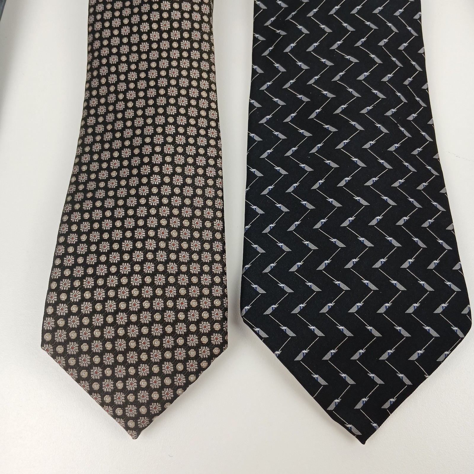 12 Vintage Mens 100% Silk Ties Mixed Colors & Patterns Classic 57″-60″