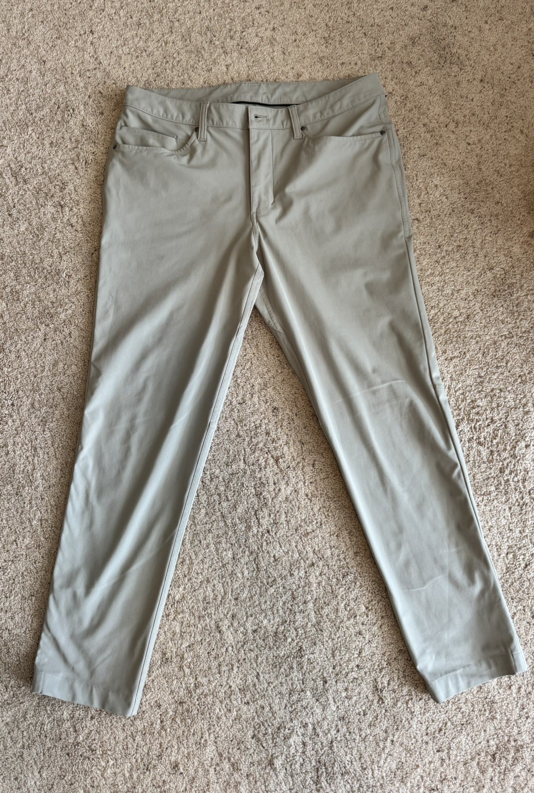 Lululemon ABC Pant Slim Warpstreme In Riverstone 32×28 men’s