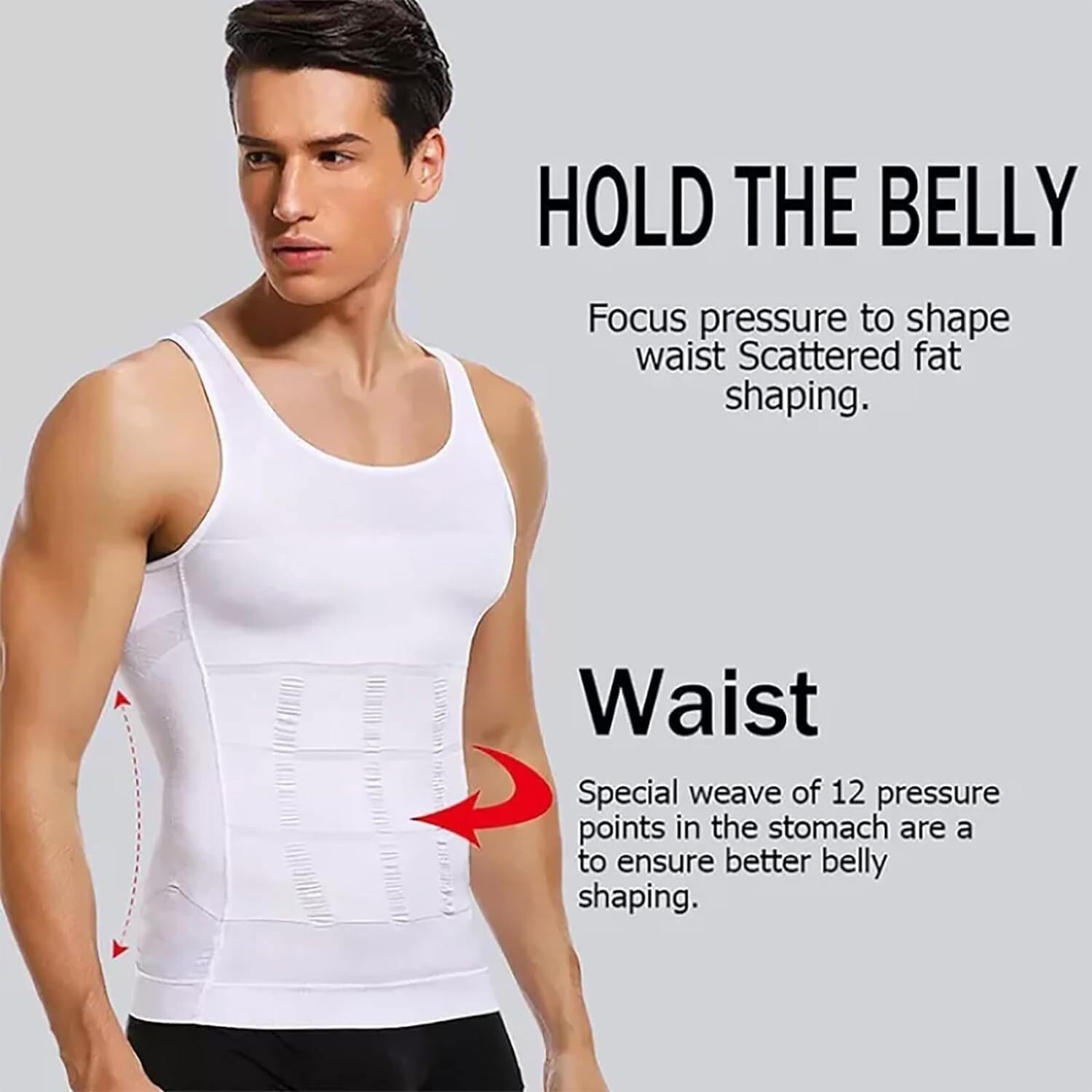 SHAPERLUV – Male Shaper Tank Shaperluv Body Shirt Men Abs Slim Top Undershirt