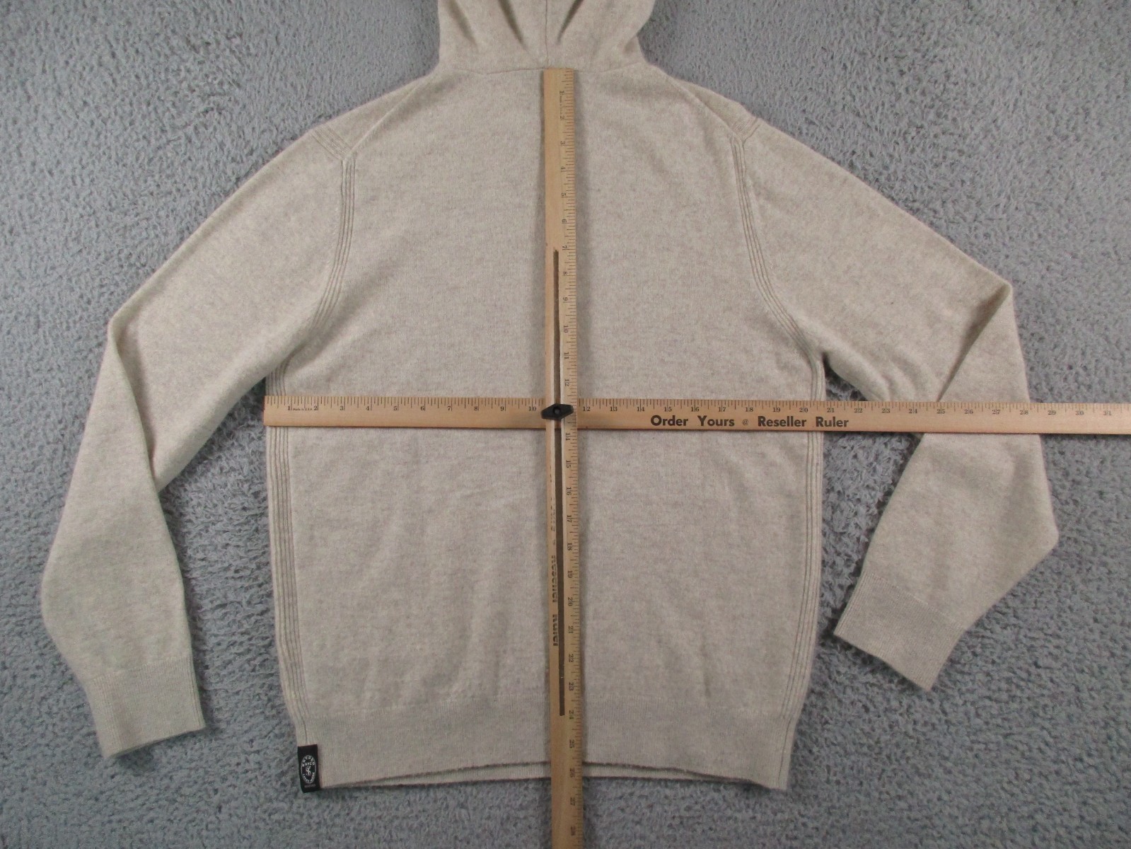 Todd Snyder Hoodie Mens Small Cream Off White Cashmere Pullover Quiet Luxury