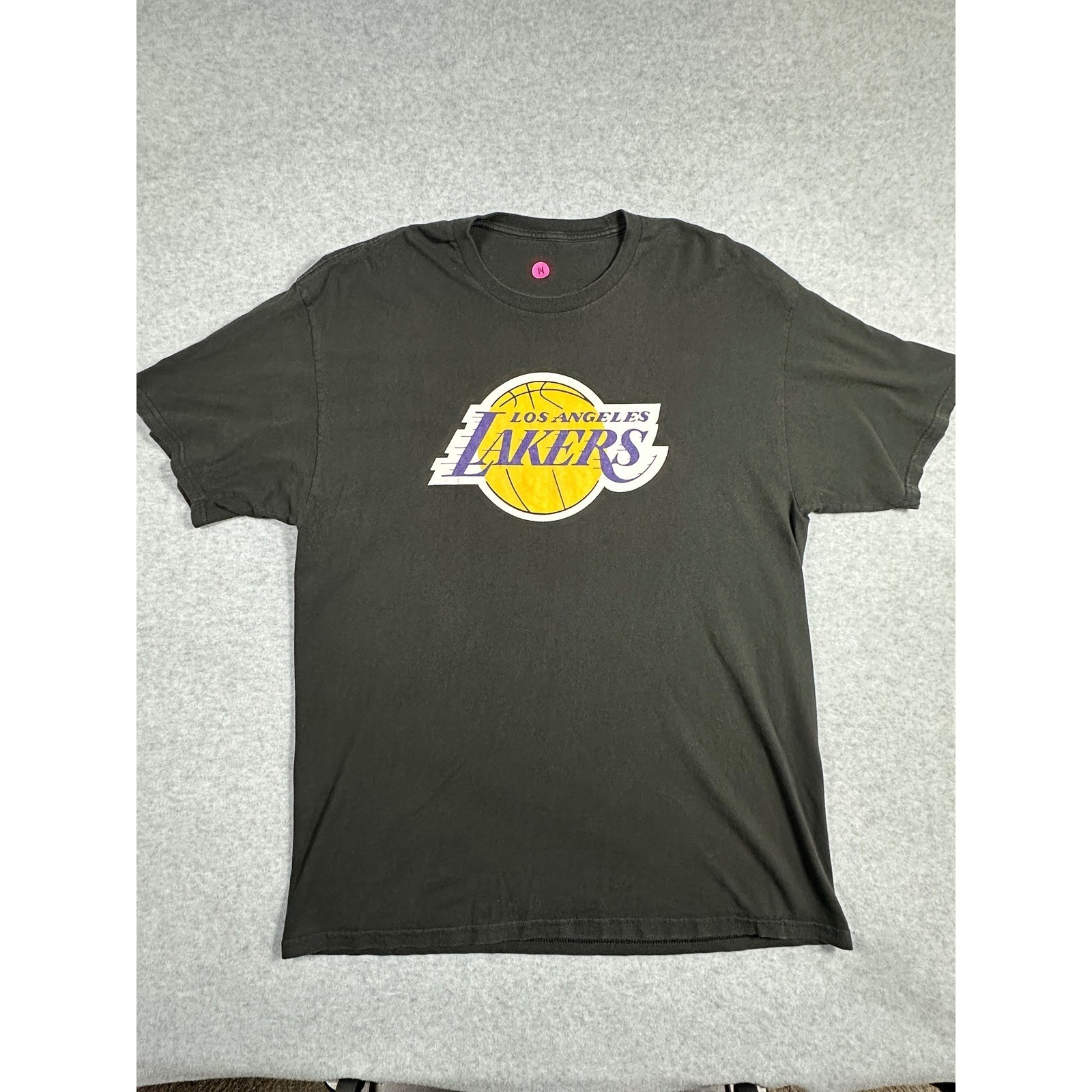NBA Los Angeles Lakers Black Graphic T Shirt Men’s XL Basketball
