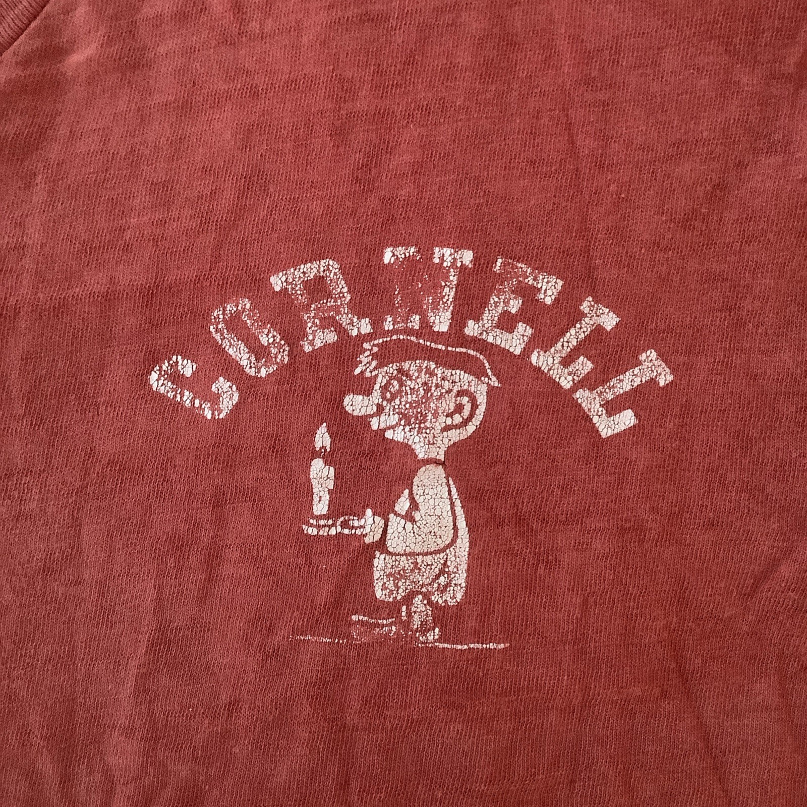 1950s Champion Running Man Cornell University Sleep Shirt Long T-Shirt ~ Rare!