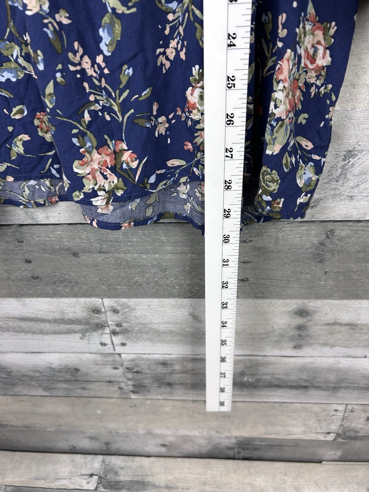 Brina & Em Women’s 3X 3/4 Sleeve Floral Scoop Neck Blouse