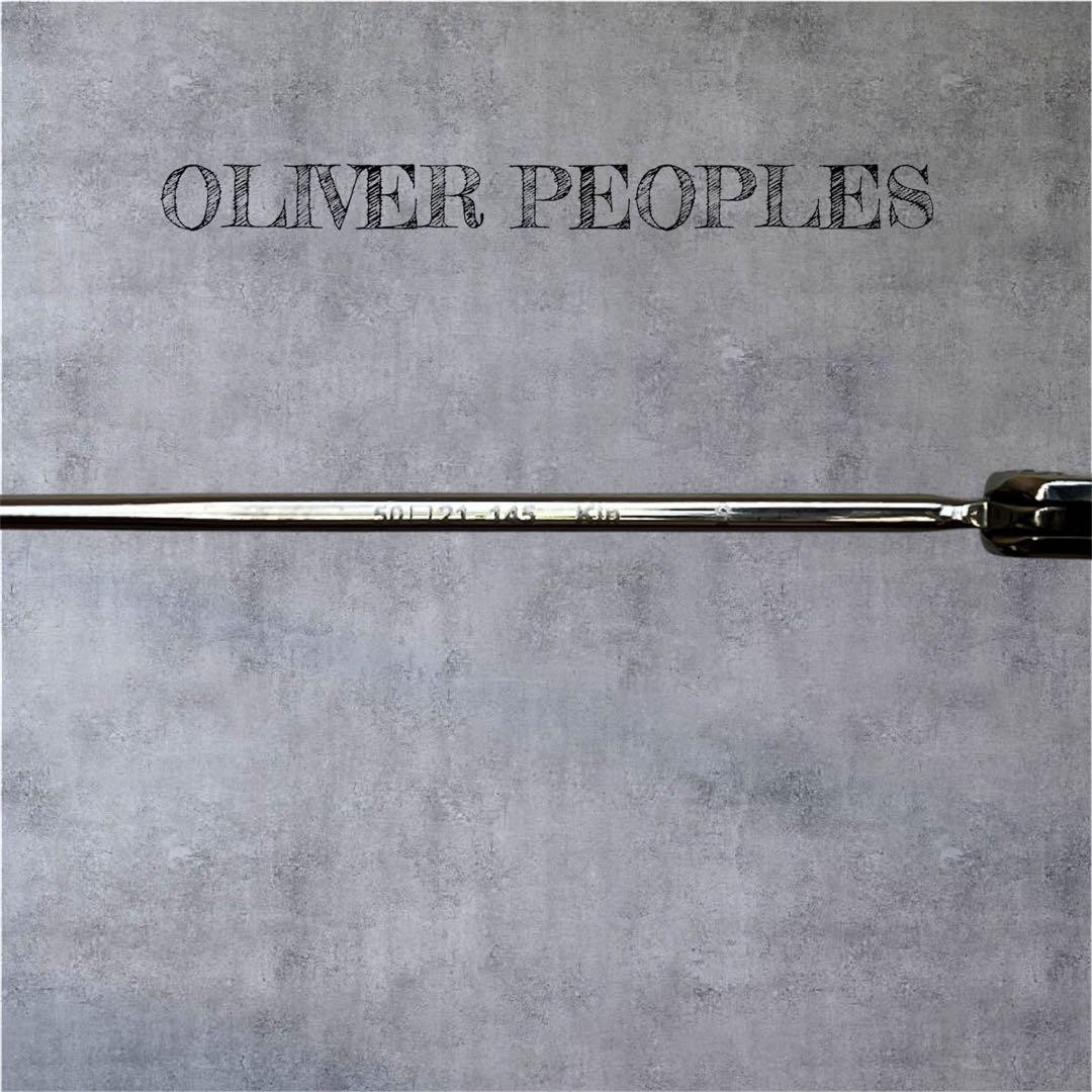 Oliver Peoples Kin Sunglasses Japan Made Silver Smoke Lens 50mm Used
