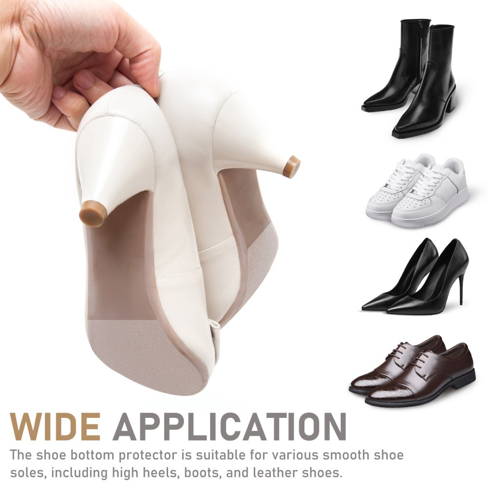 Durable Eva Sole Protector Stickers Non Slip Adhesive Shoe Bottom Pads White