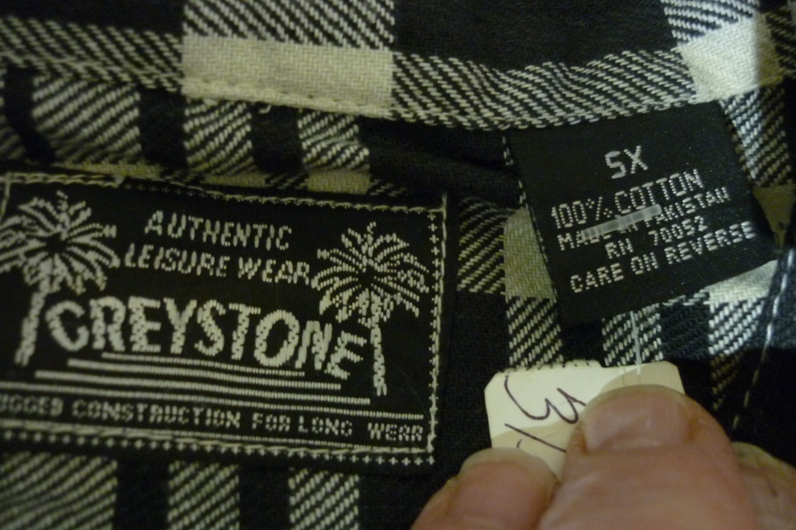GREYSTONE BIG MAN BUTTON SHIRT 5x NWT