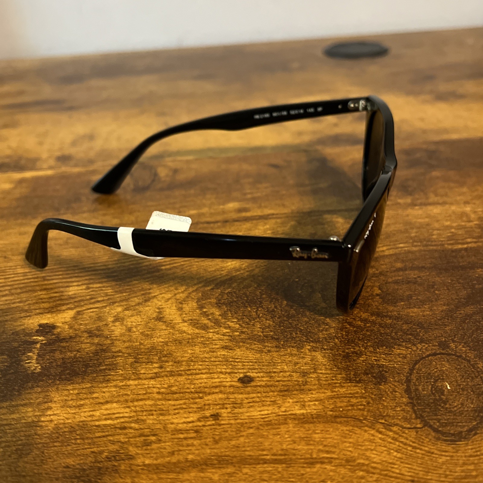 Ray-Ban P RB2185 Wayfarer Classic 901-58 Black Frame Green Polarized Sunglasses