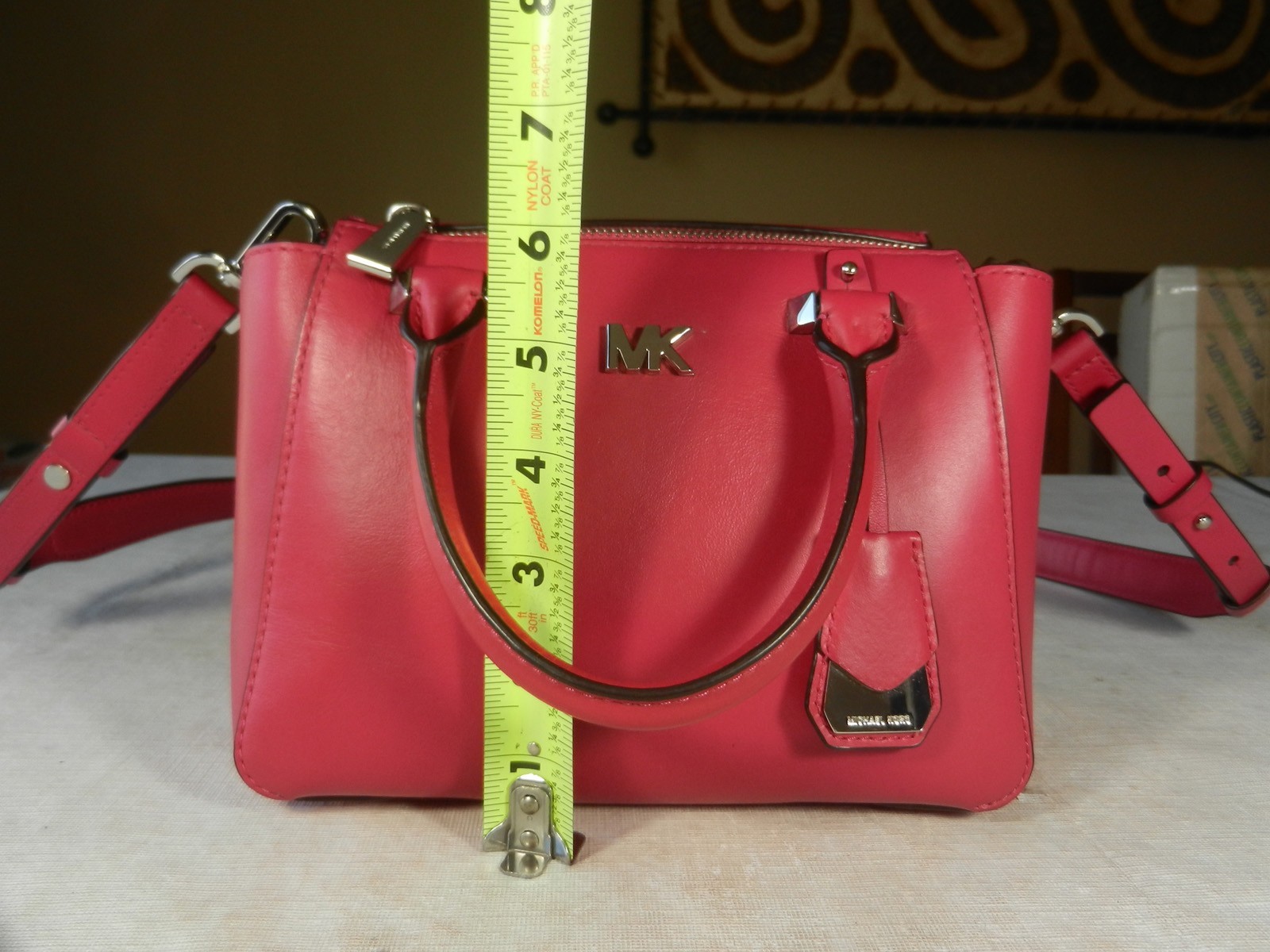 MICHAEL KORS Nolita Ultra Pink Smooth Leather Mini Crossbody Messenger Bag NWOT