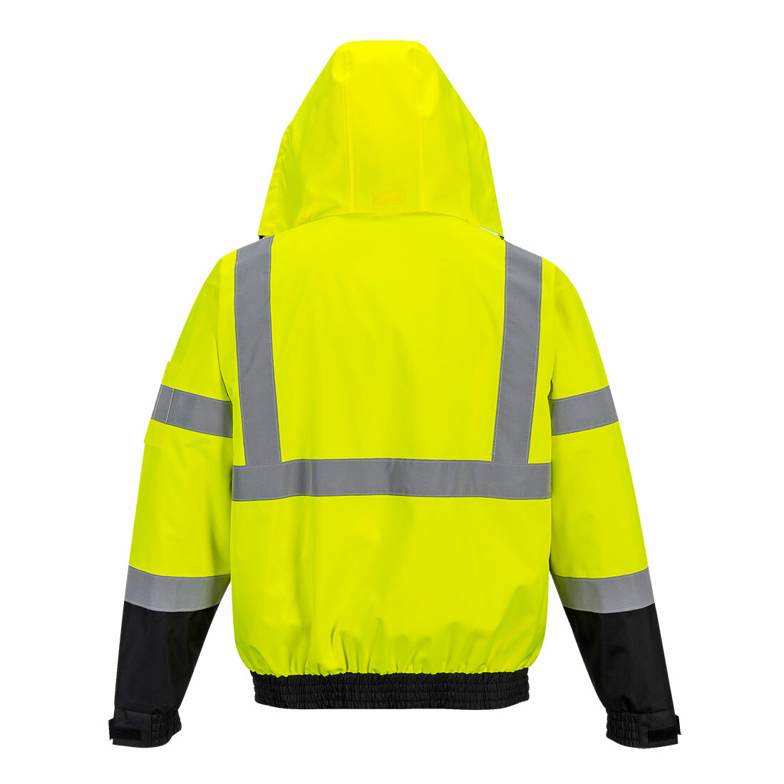 Portwest US365 Hi-Vis Reflective Premium 3-in-1 Safety Work Hooded Bomber Jacket