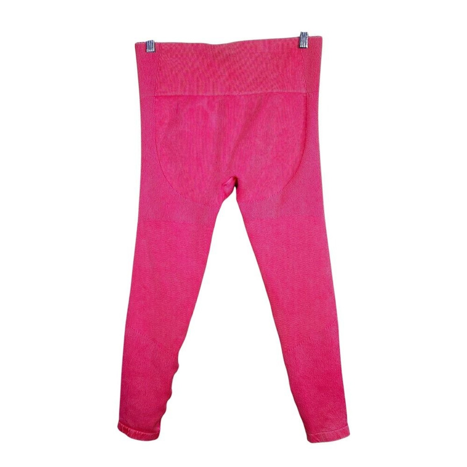 JoyLab Hot Pink Ribbed Seamless High Waist Gym Workout Leggings Large Barbiecore