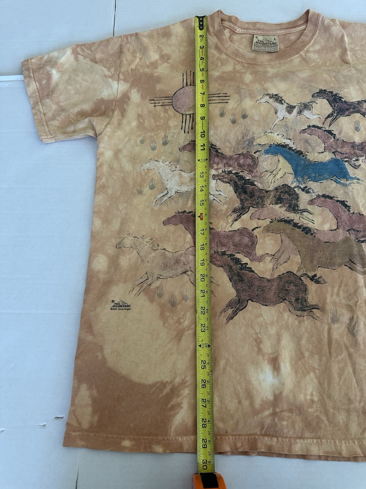 Vtg The Mountain Horse T-Shirt Ginny Hogan Southwest Tie Dye Men’s Size Lrg 2002