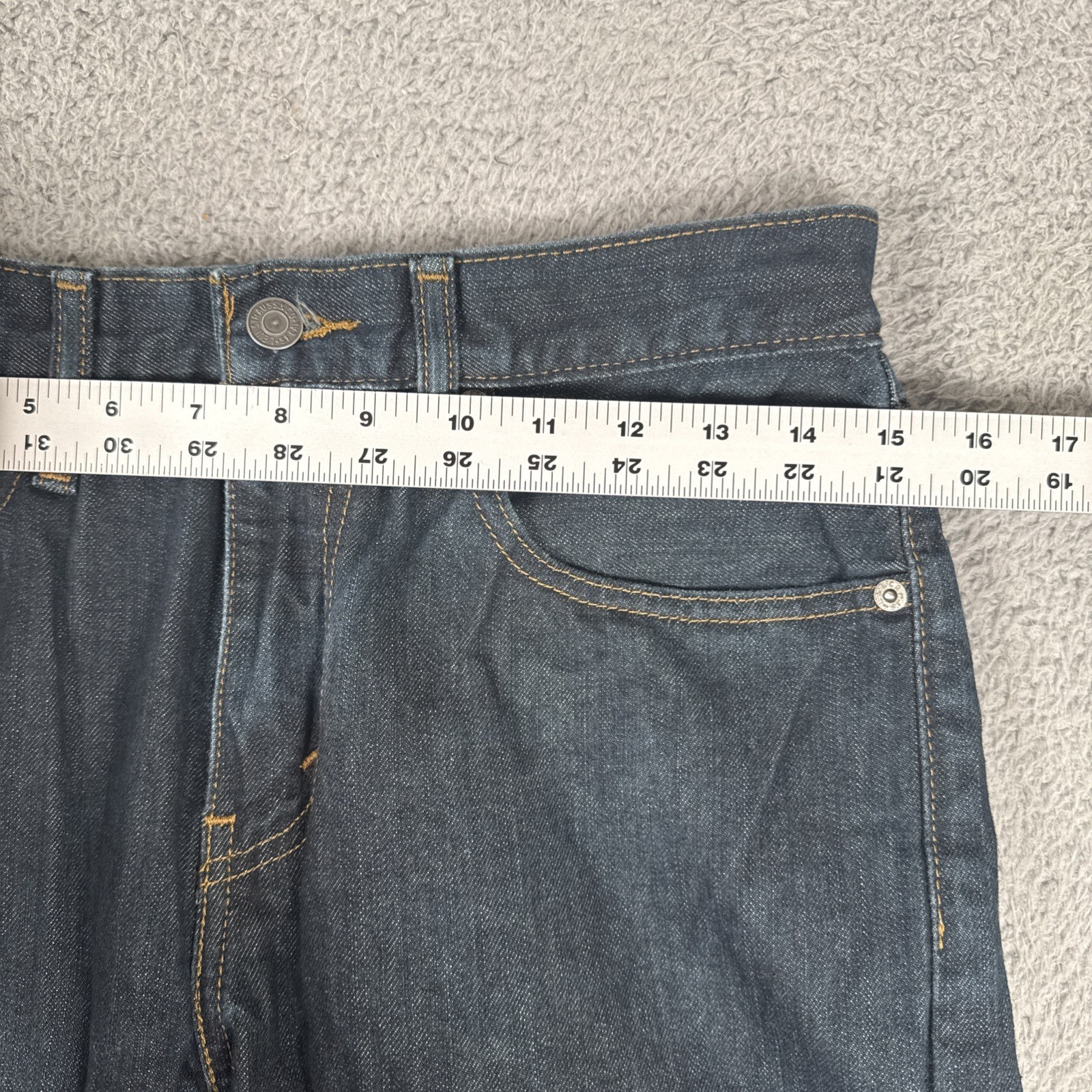 Levis 502 Jeans Mens 31×30 (30×27) Blue Dark Wash Regular Tapered Leg