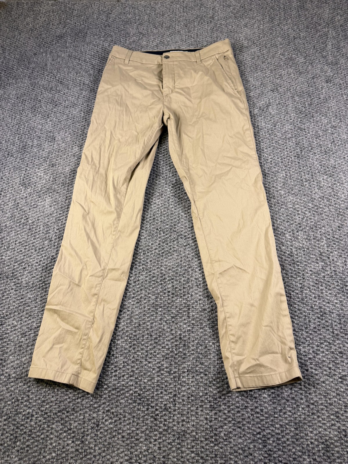 Birddogs Pants Mens 30×30 Beige Chino Stretch Straight Leg Casual Wear
