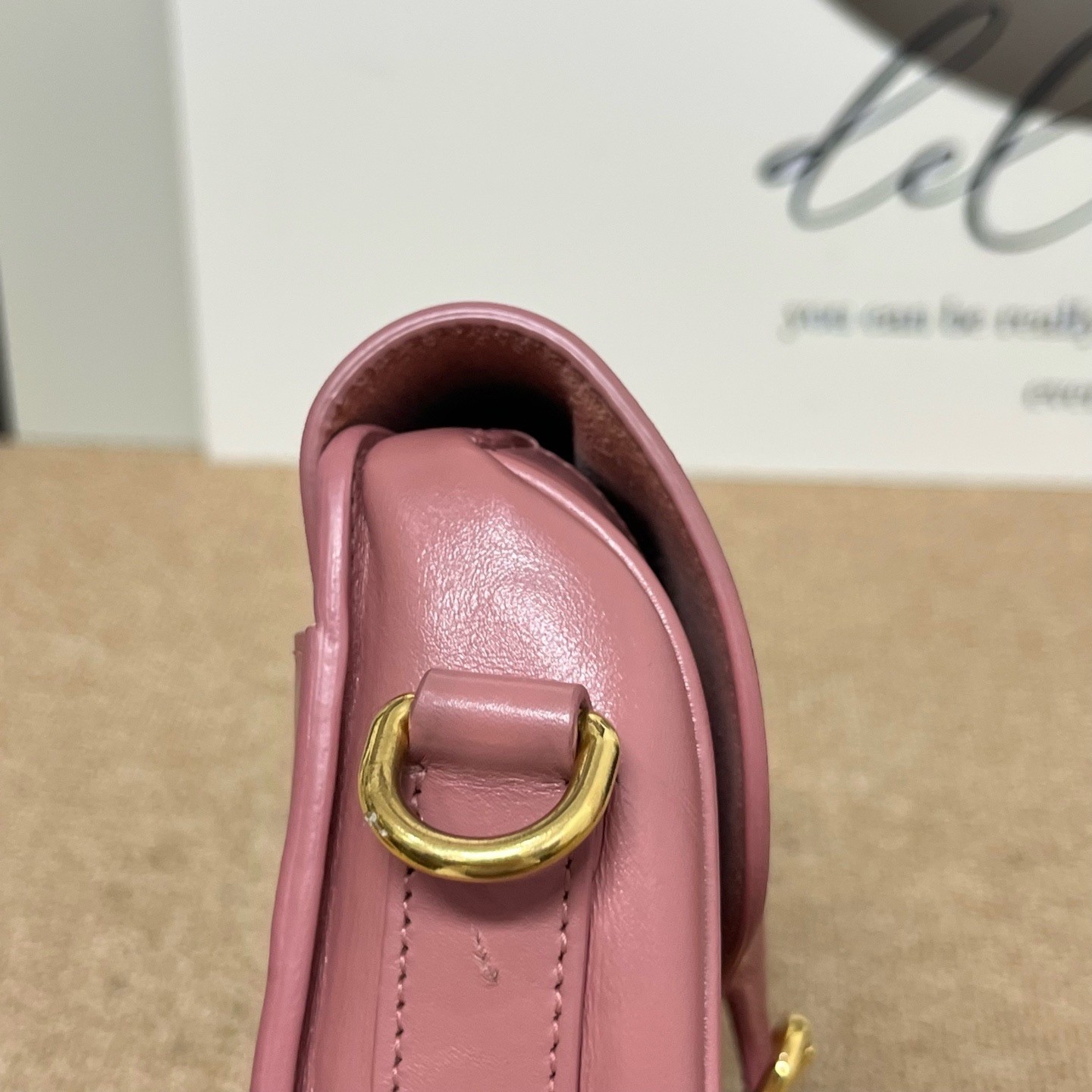 Dior Pre-Owned Authentic Saddle Bag Pink 17*13*4.5 Free Tracked Shipping