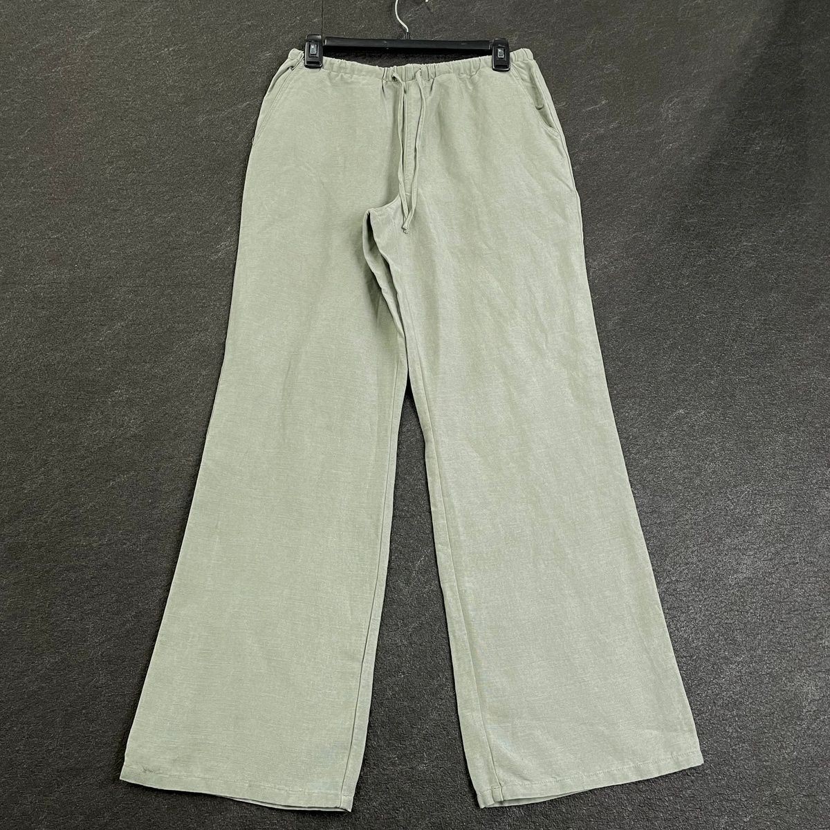 MARINE LAYER Linen Drawstring Pants Women’s Size XL Sea Spray 20503