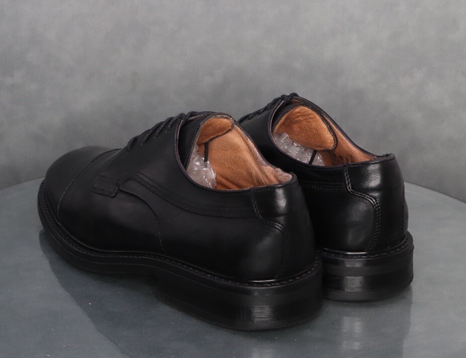 Bostonian Cap Toe Black Leather Dress Shoes Men’s Size 11.5 Made In Italy