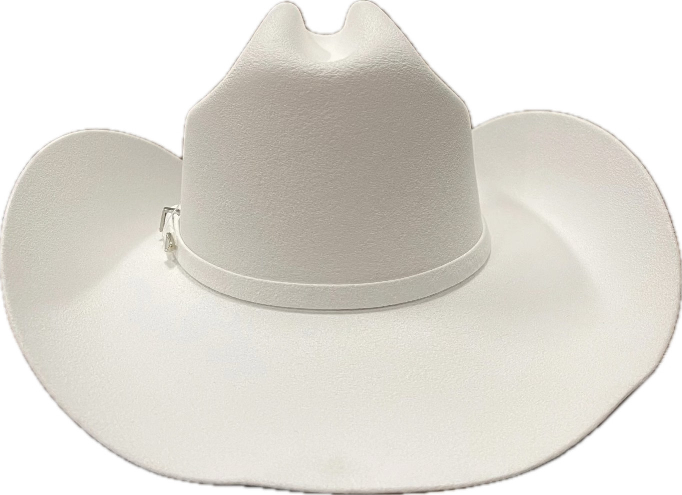 Men’s 100X Western Cowboy Felt Hat Tejana GenuineWool Vaquera Estilo Taco- White