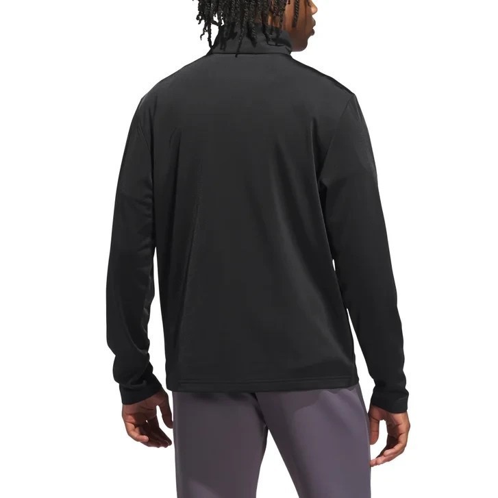 adidas Men’s Tricot Track Jacket Full Zip Stand Collar Polyester, Black Size M