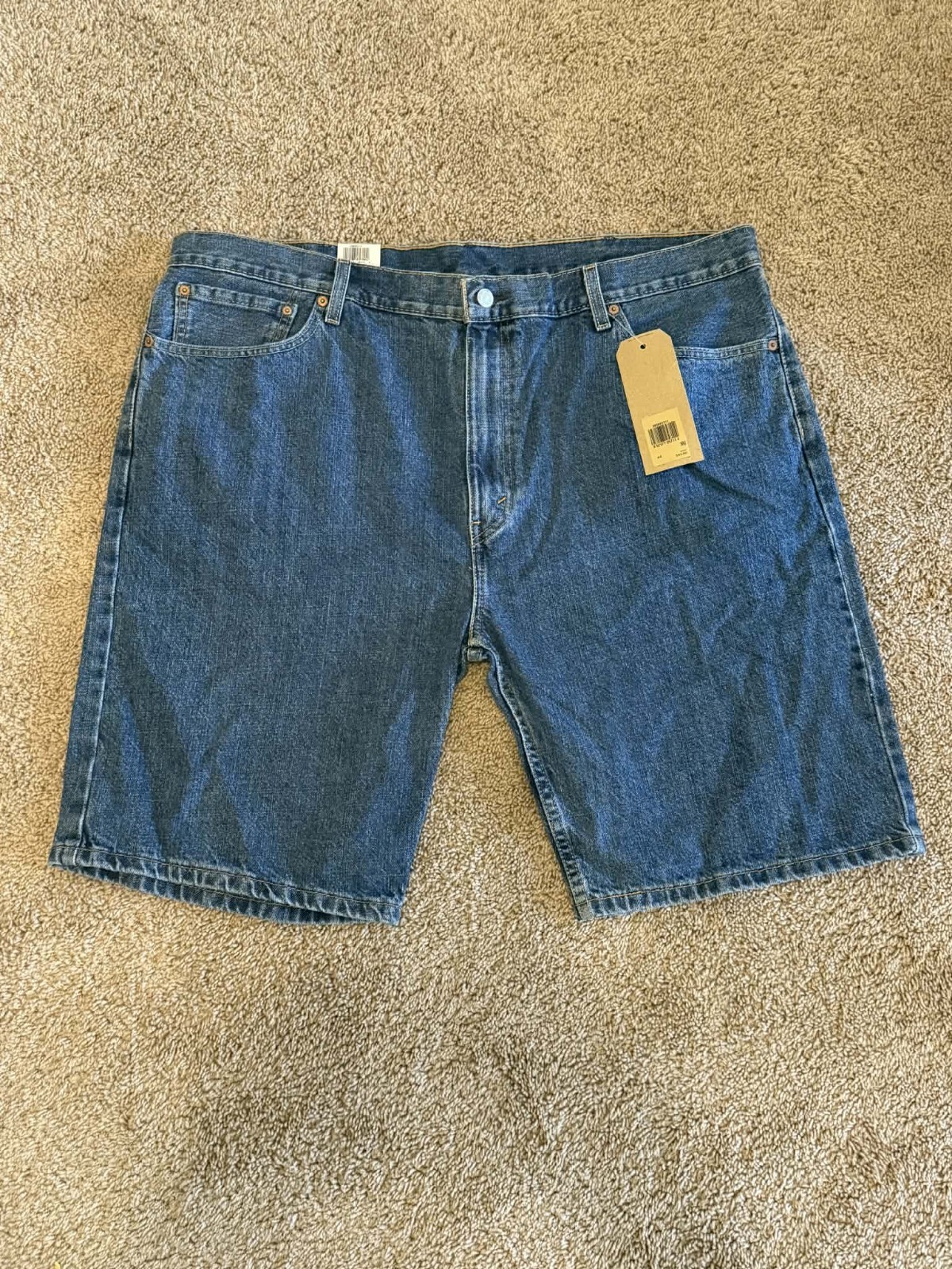 Levi’s 505 Regular Shorts Sits At Waist ,extra Room In Thigh, Falls Above Knee