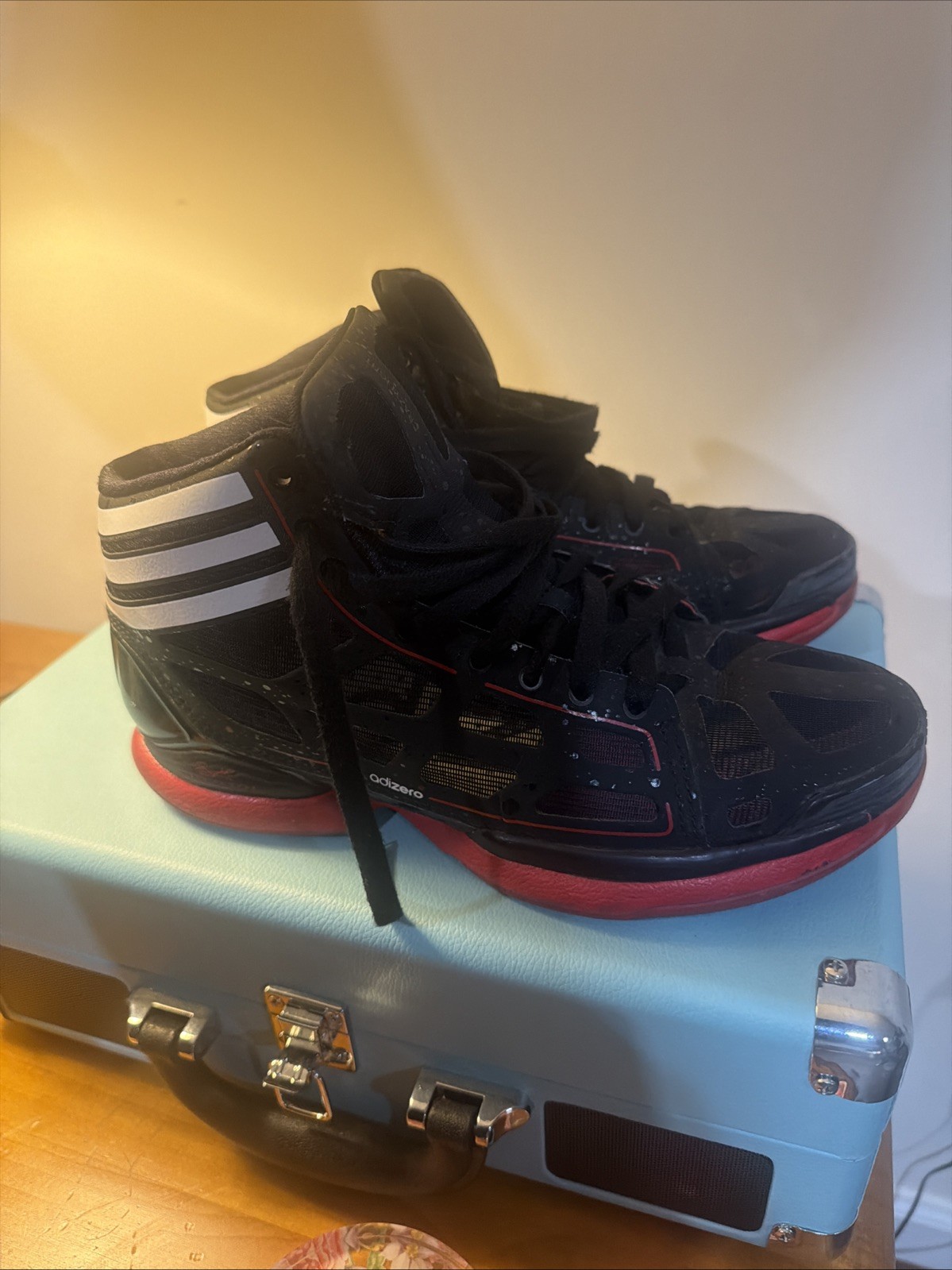 Adidas Adizero Crazy Light D Rose PE Black Red White G22389 Mens Size 6.5