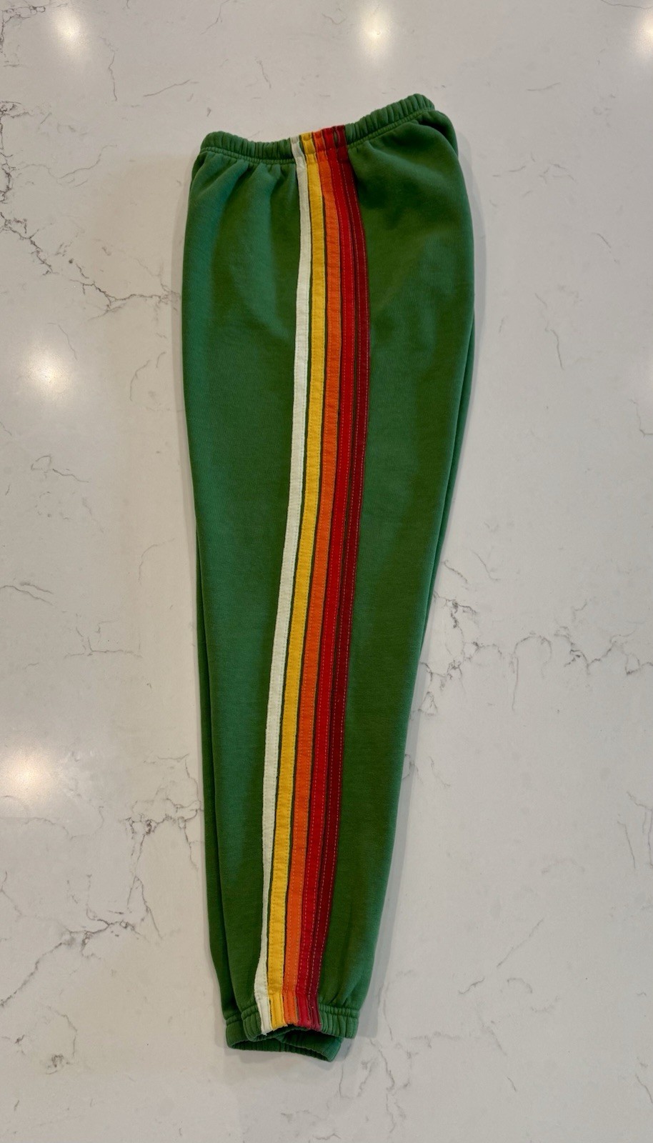 Set! Aviator Nation 5 Stripe Palm Green Hoodie S w/ Sweatpants XS. Worn 2x!