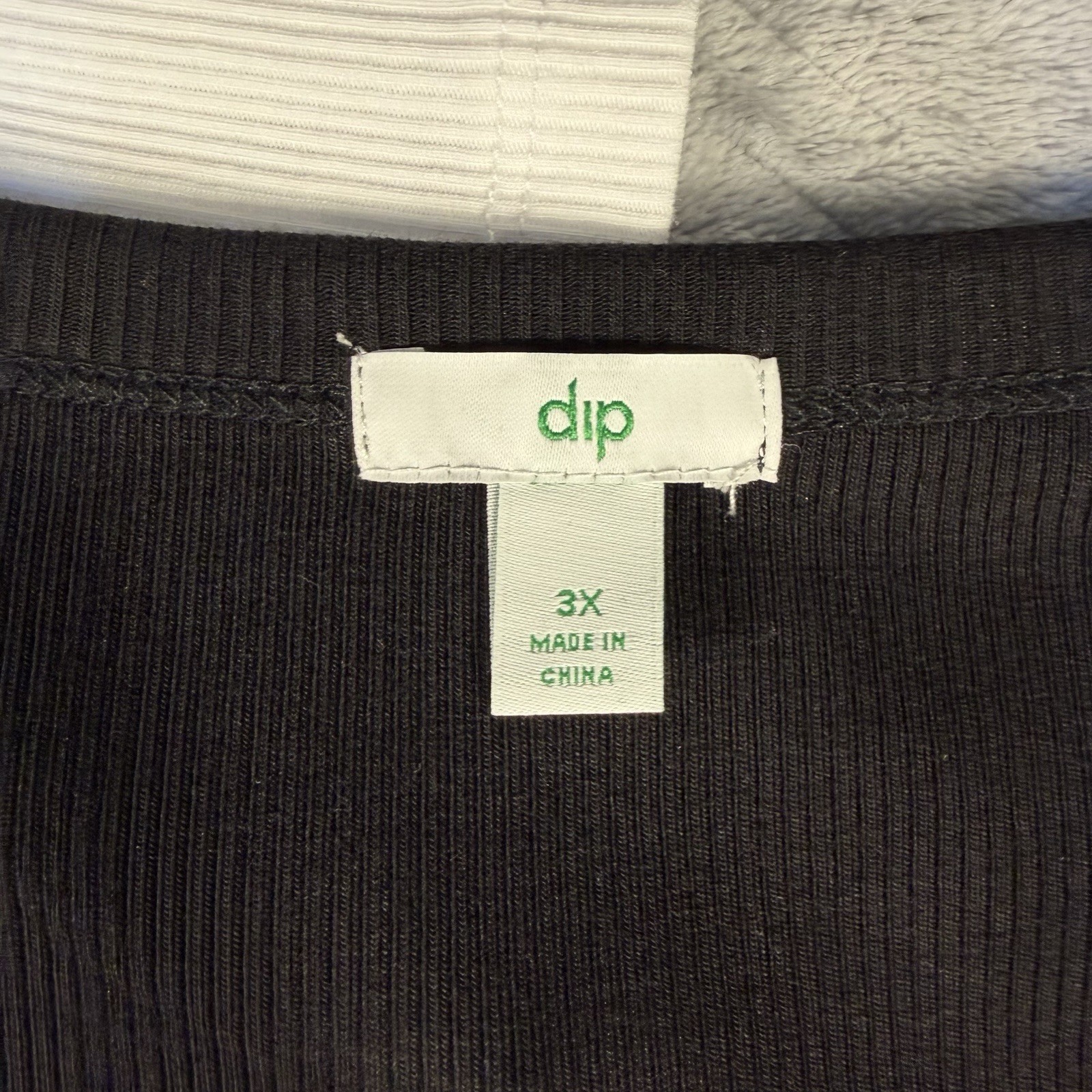 Dip Ribbed Scoop Neck Tee Women’s Plus Sz NWT Short Sleeve Stretch Cotton Modal