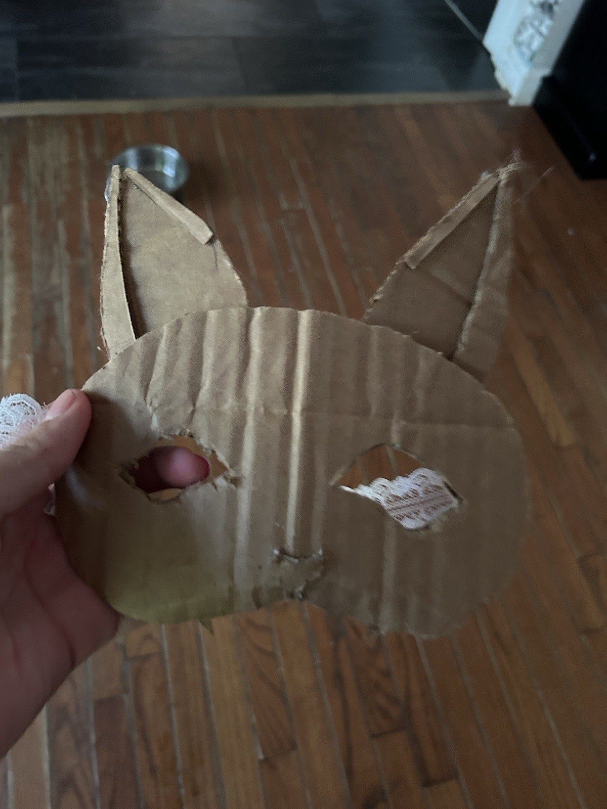 Homemade Mask Base Cat Or Bunny Made Of Cardboard DMM Me On Here!