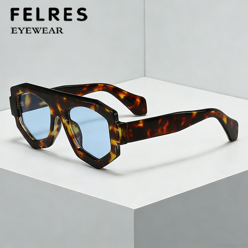 Polygon Tinted Reading Sunglasses Men Women Shade Presbyopic Sunglasses +5.0