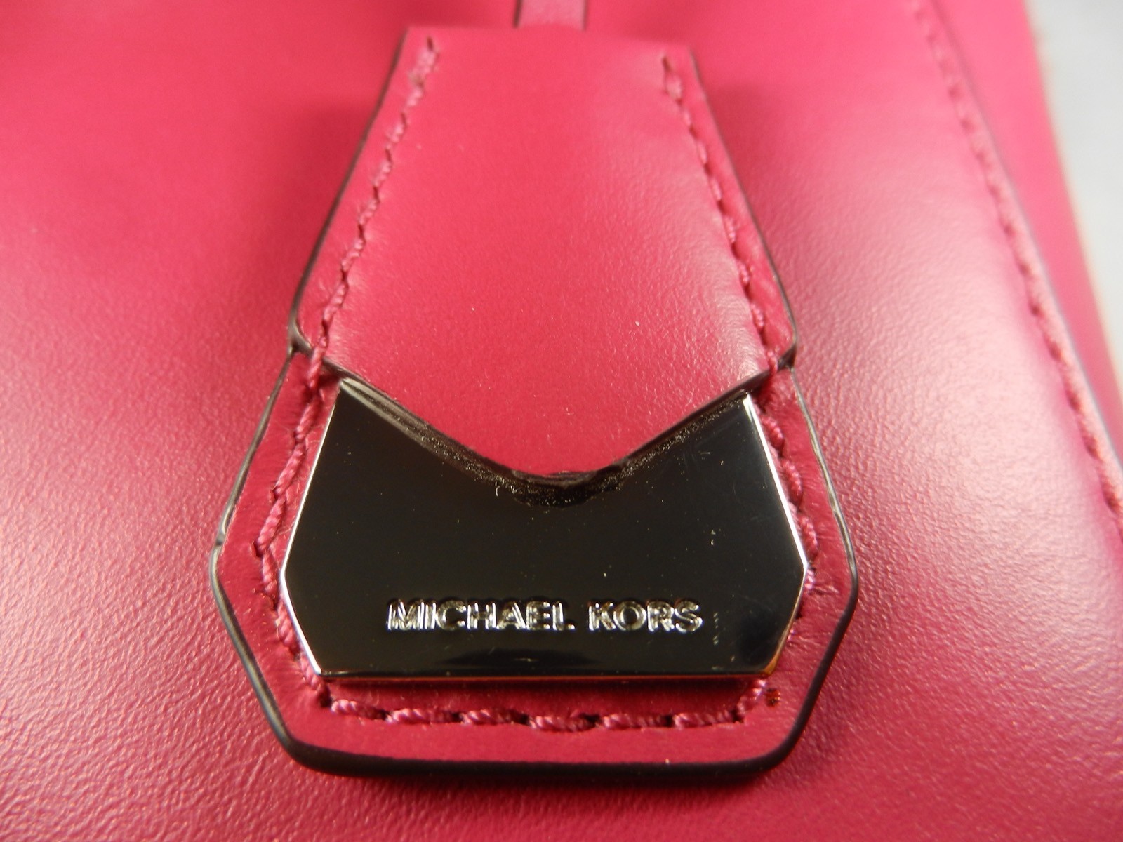 MICHAEL KORS Nolita Ultra Pink Smooth Leather Mini Crossbody Messenger Bag NWOT