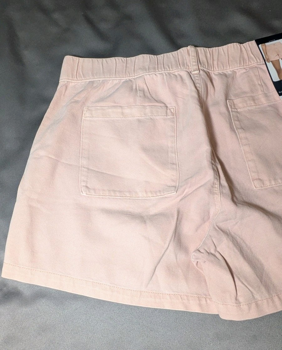 Gap Women’s Twill Short Button Zip Fly Elastic Back Waistband Patch Pockets XL