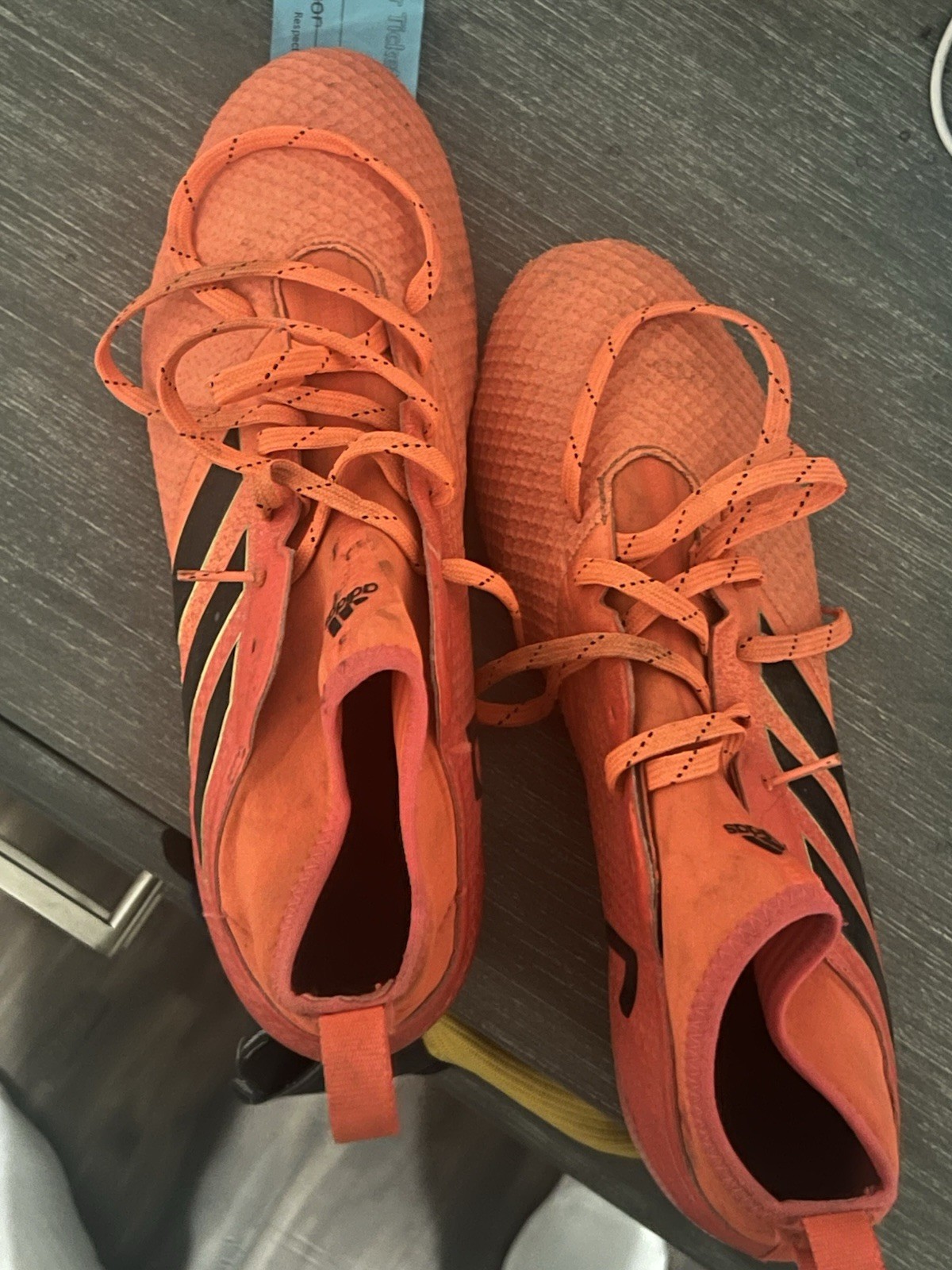 adidas Men’s Low Top Lace-Up Athletic Sneakers Orange/Black Style S77106