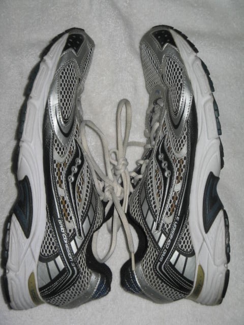 Saucony Grid Cohesion 3 Mens 11.5 Running Shoes Silver Blue Black Gray 25042-14