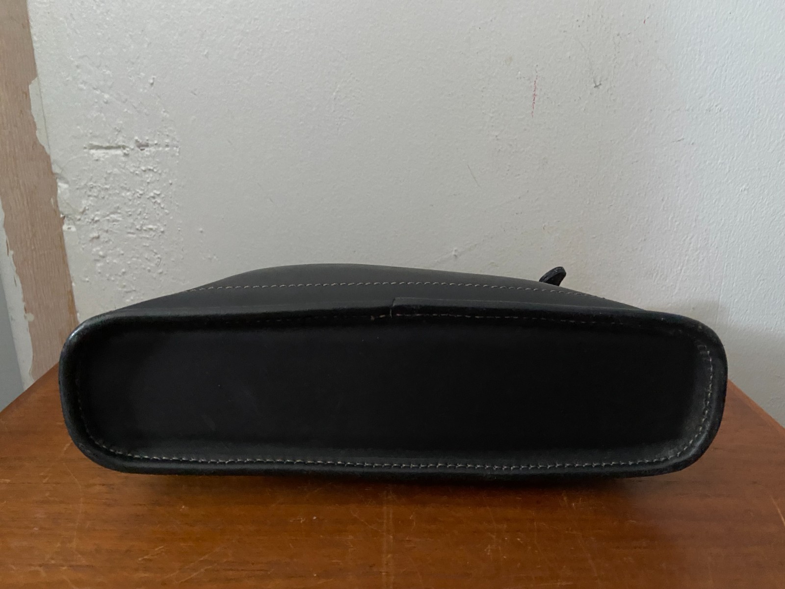 Vintage COACH 9311 Bleecker Demi Black Leather Rare Shoulder Bag Baguette USA
