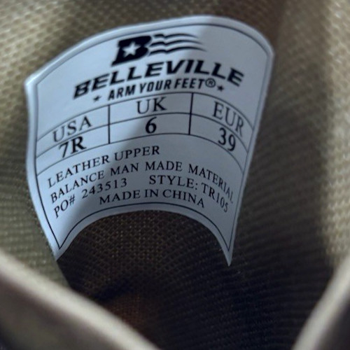NEW 7 REG MENS BELLEVILLE TACTICAL RESEARCH TR105 COYOTE MINIMALIST BOOTS