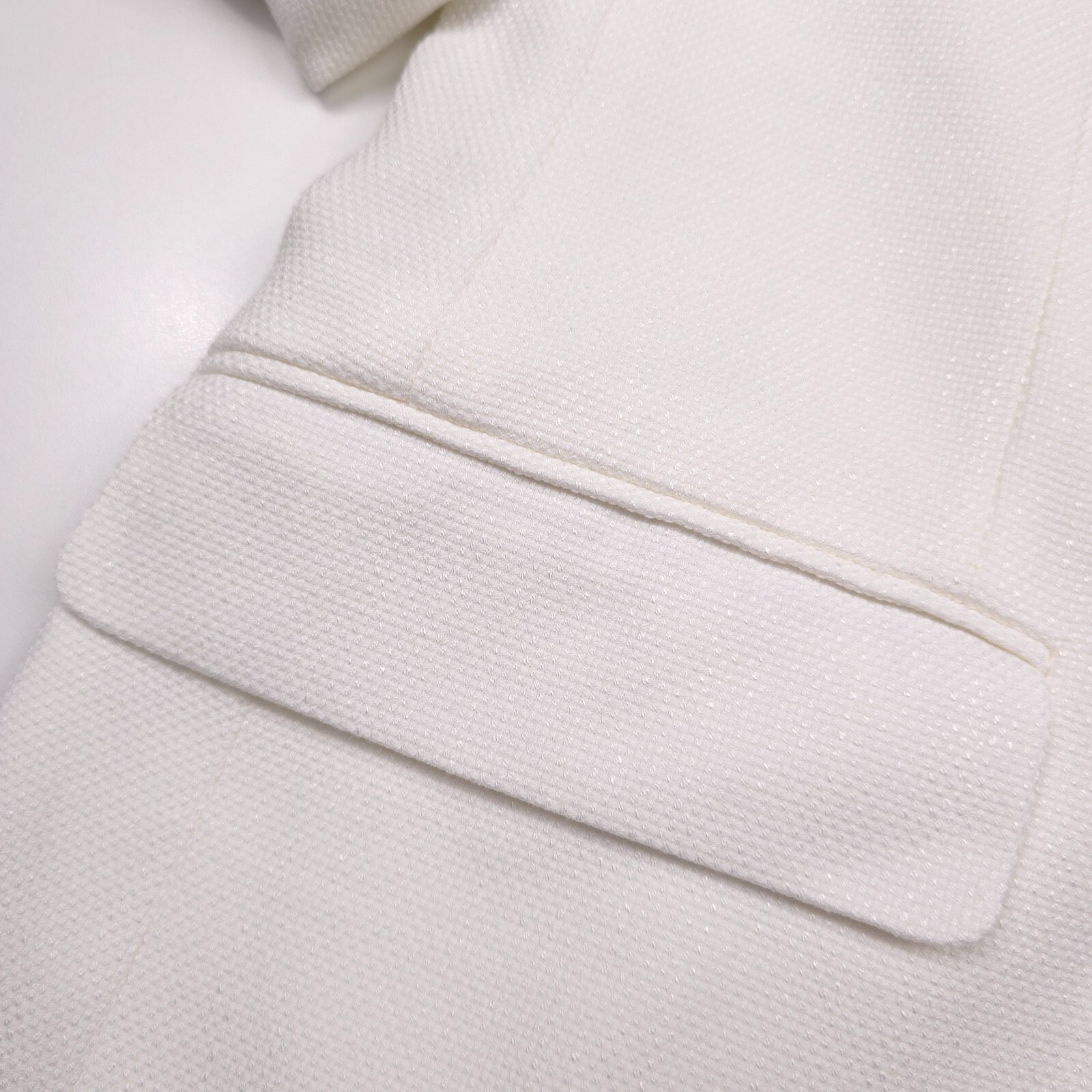 $295 Tommy Hilfiger Conrad Solid White Textured Blazer Jacket Mens Size 42R