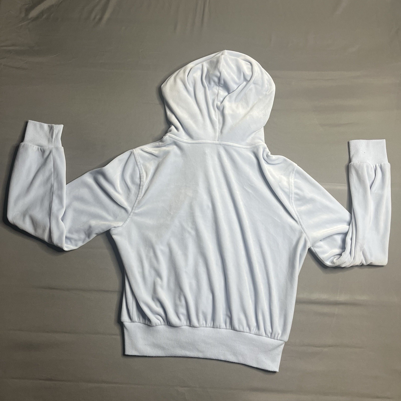 No Boundaries Light Blue Full Zip Hoodie Jacket Women’s Medium (8-10) Soft