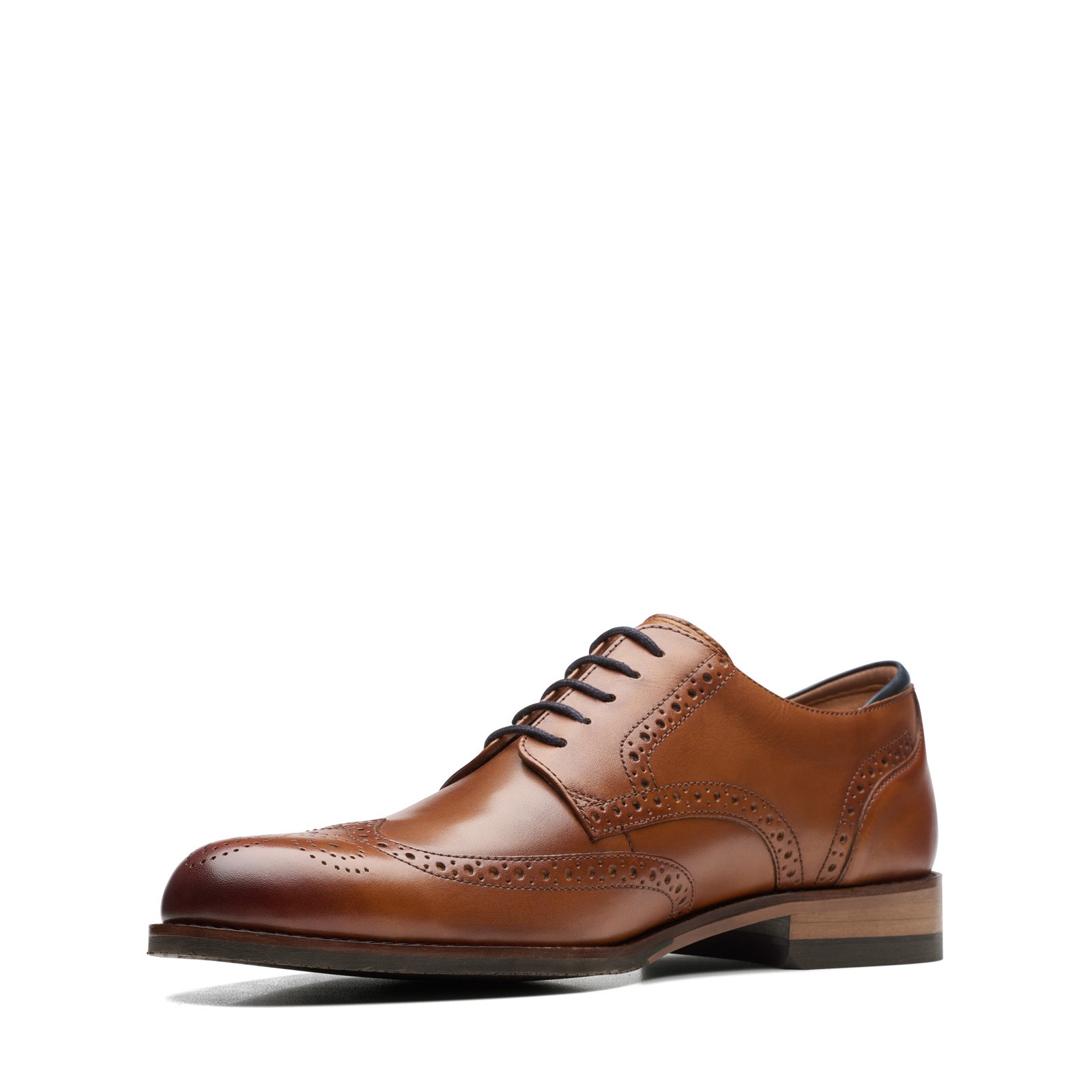 Clarks Craft Arlo Limit Mens Brown Wide Oxfords & Lace Ups Wingtip Shoes
