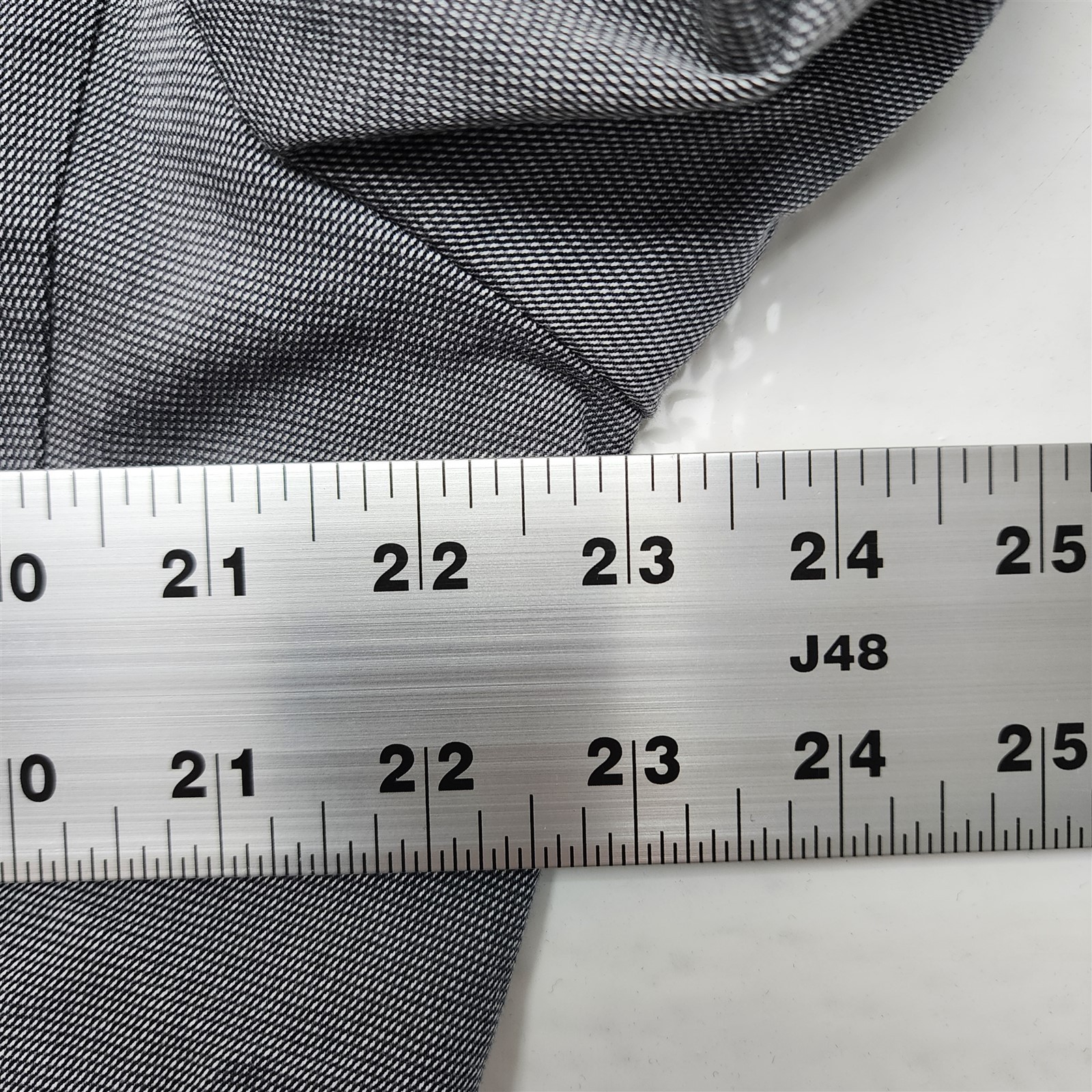 Banana Republic 44R Gray Nailhead Stretch Cotton 283441 Surgeon Cuff Blazer