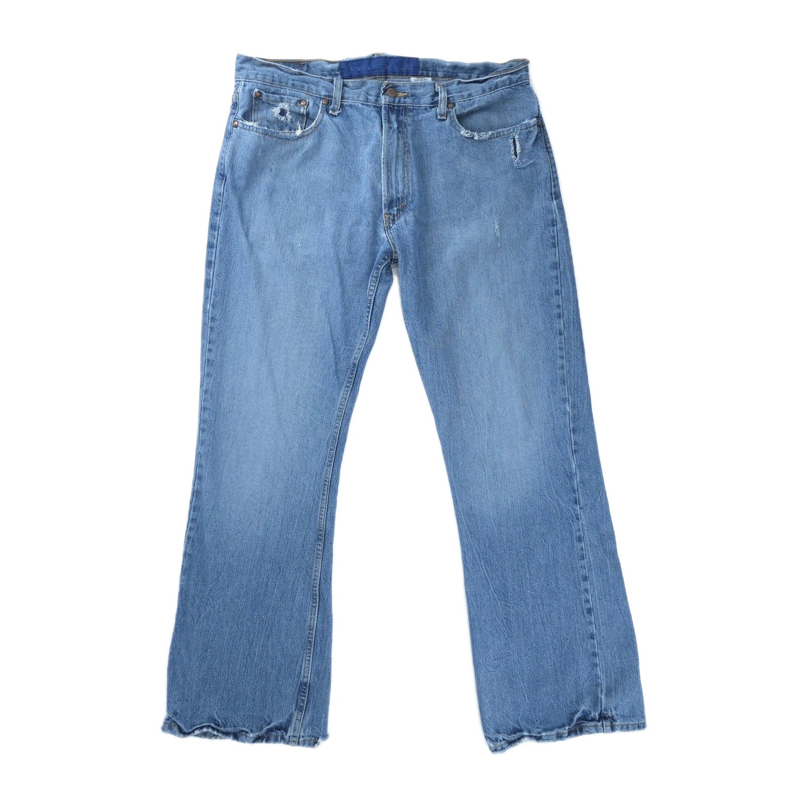 Levis Low Boot Cut 527 Jeans 36×32 Mens Low Rise Distressed 00s Alternative Y2K