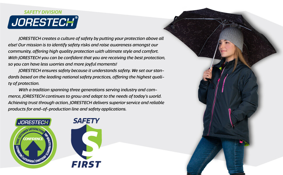 4 in 1 Hi Vis Visibility Reversible Women Safety Jacket JORESTECH Windbreaker