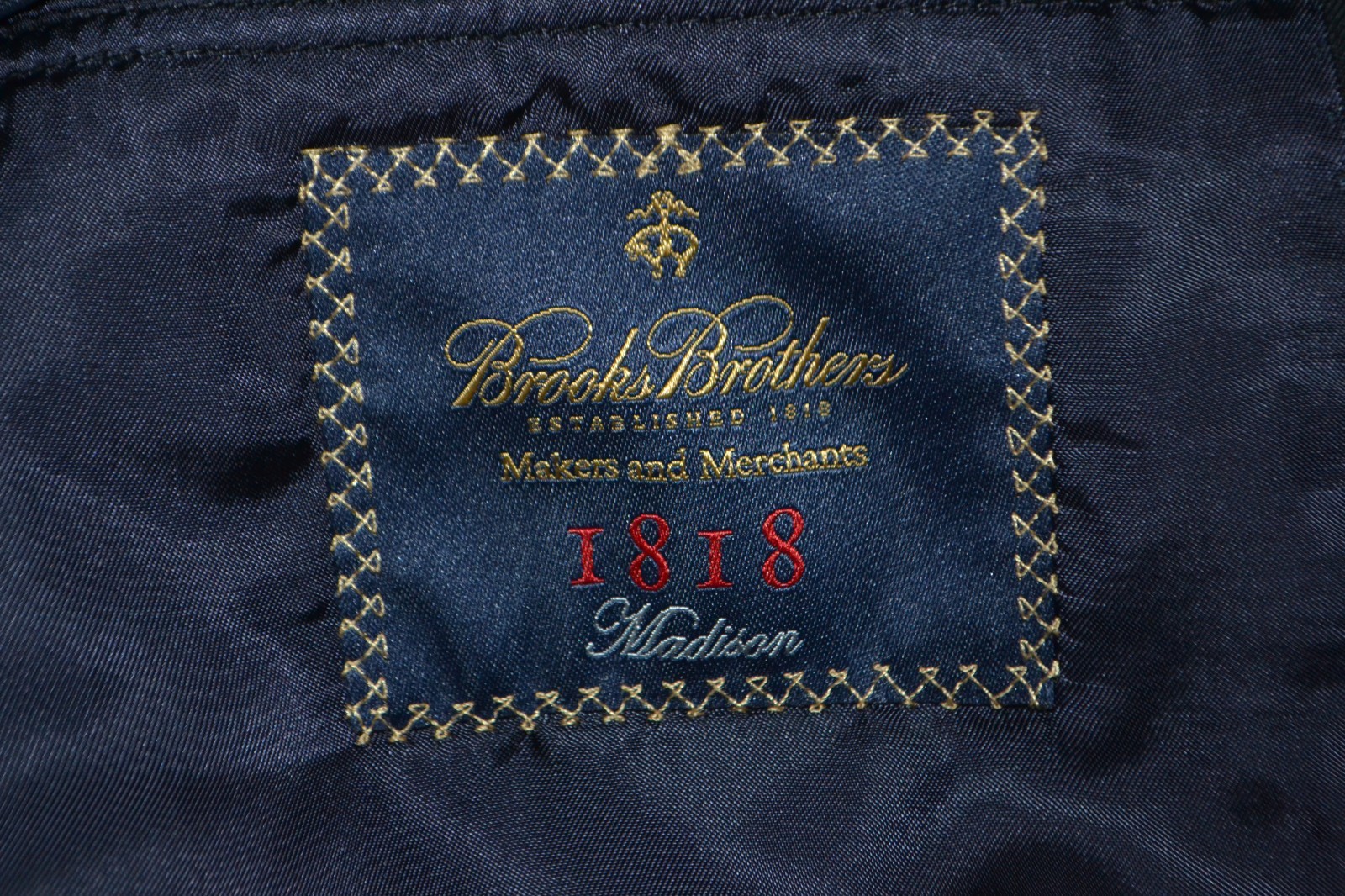 Brooks Brothers Men Madison 181 Estrato Black Wool Sports Coat Sz 46R