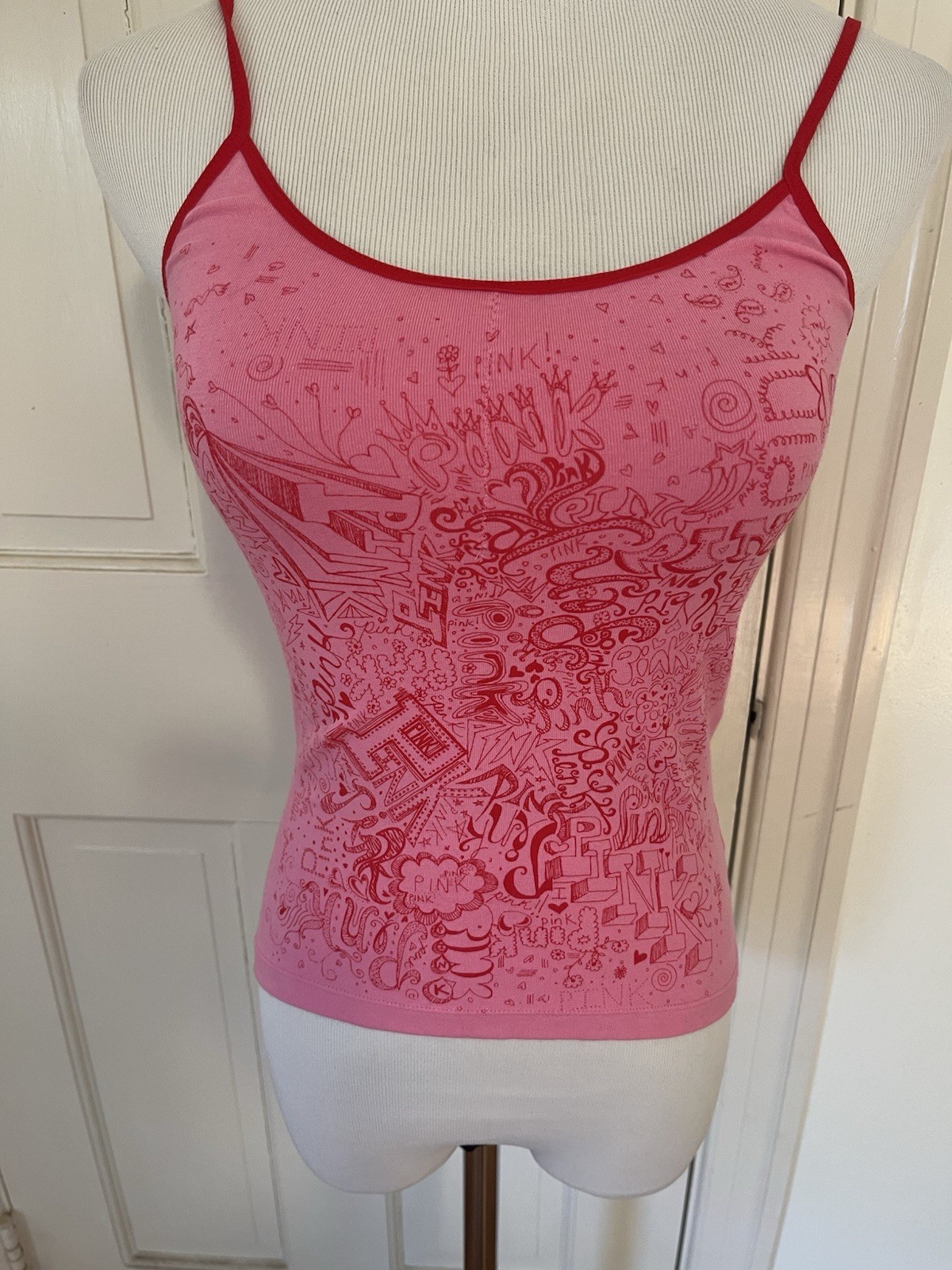 vintage y2k victoria secret pink Graphic Tank Small Read
