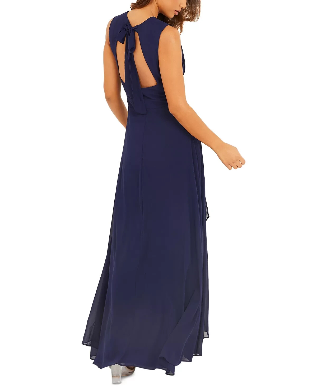 QUIZ Juniors Chiffon Backless Maxi Dress Size 12 # 12A 1384 Blm