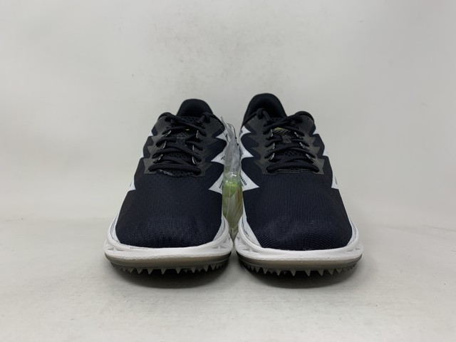 Unisex Hoka Crescendo MD Spikes, Black/White, Mens 8 / Womens 9.5 US
