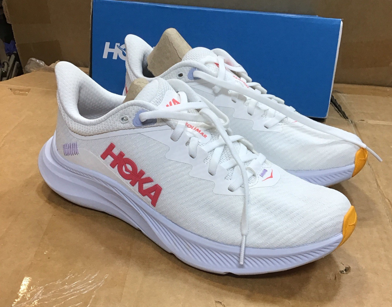 Hoka One One Solimar Running Shoes White 1123075 WHTS Womens