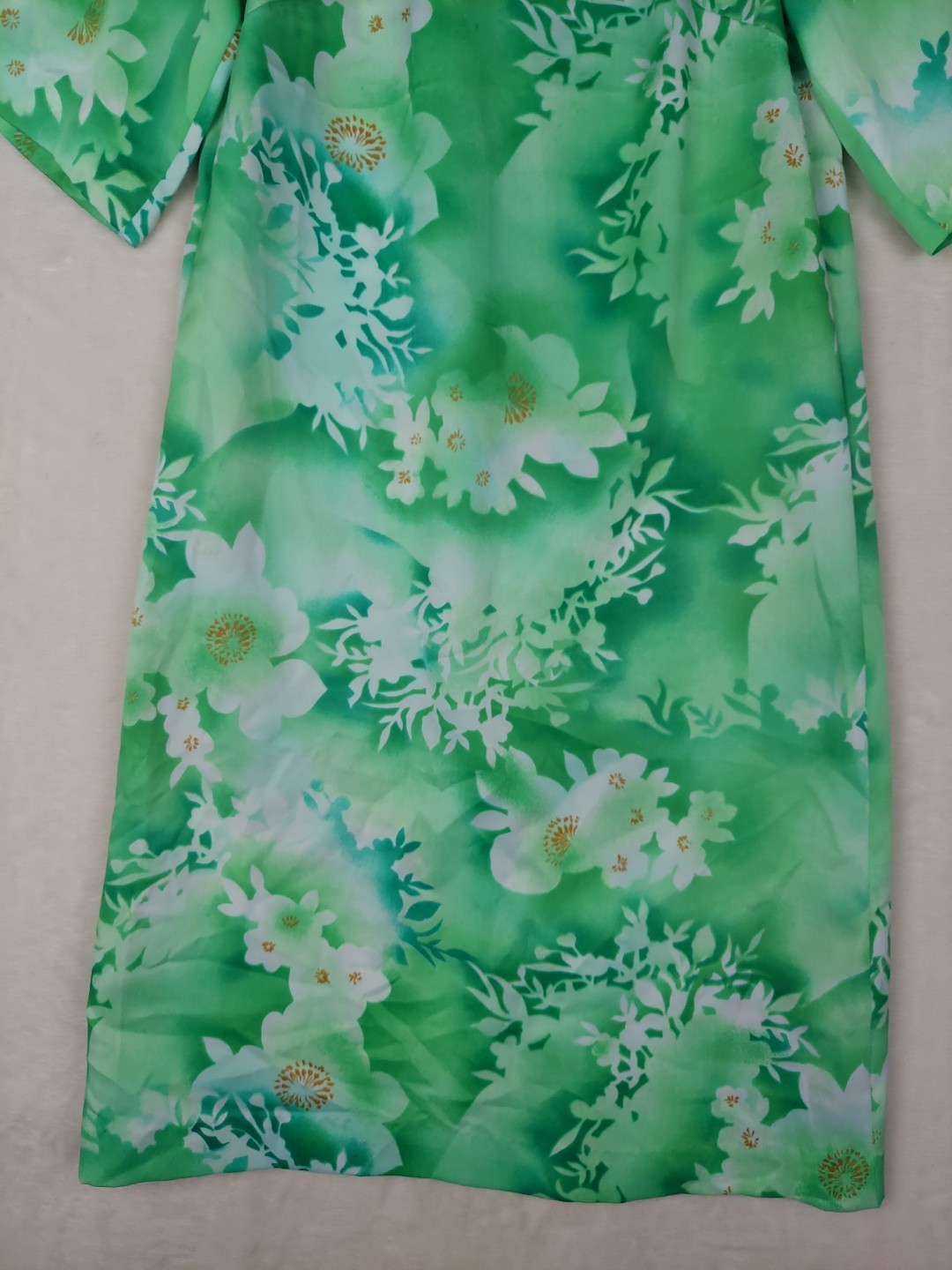 VTG 60s Malihini Hawaii shift/day dress Womens 6 Green Summer Occasions Resort