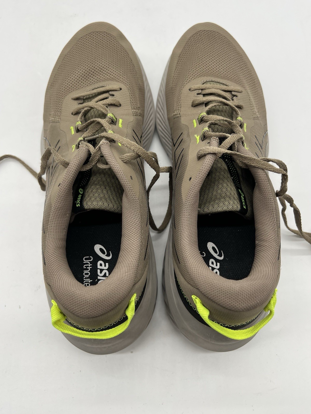 Asics Gel-Excite Trail 2 Men’s Size 14 Khaki Black Mesh Running Sneakers Shoes.