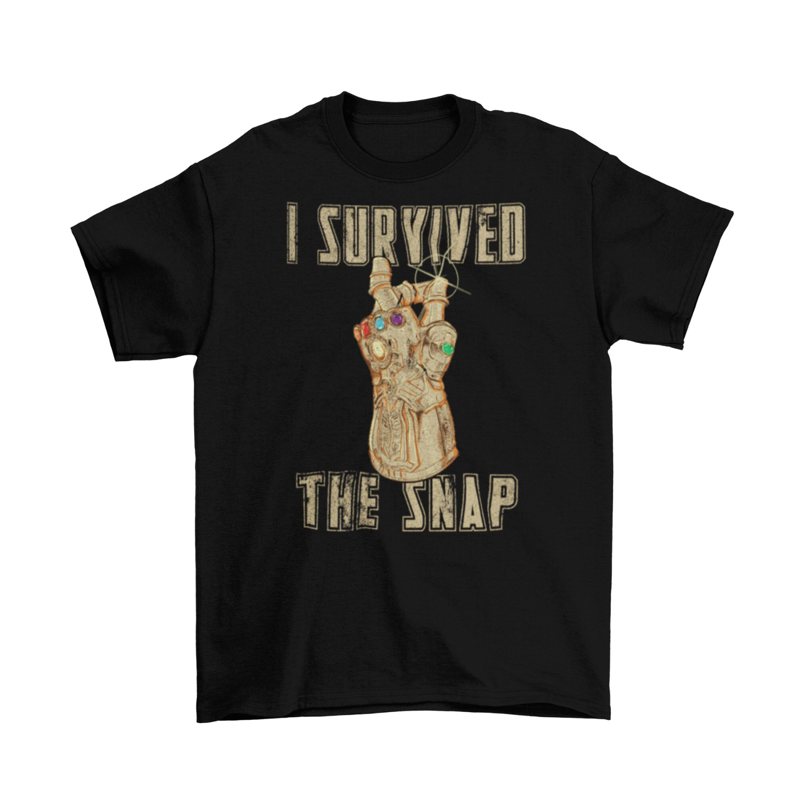 I Survived The Snap Thanos T-Shirt Unisex Adult Funny Sizes Marvel Infinity New