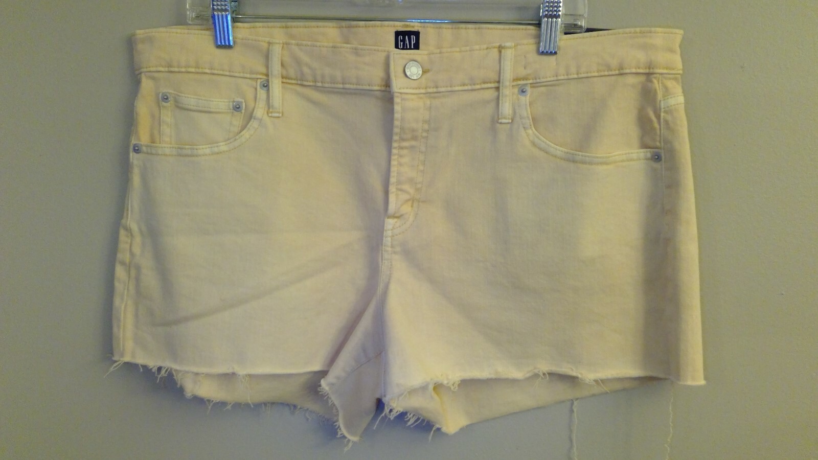 NWT GAP 3″ Denim Shorts Stretch Sz 2-4-6-8-10-12-14-16-18 Blue Red Stripes Beige