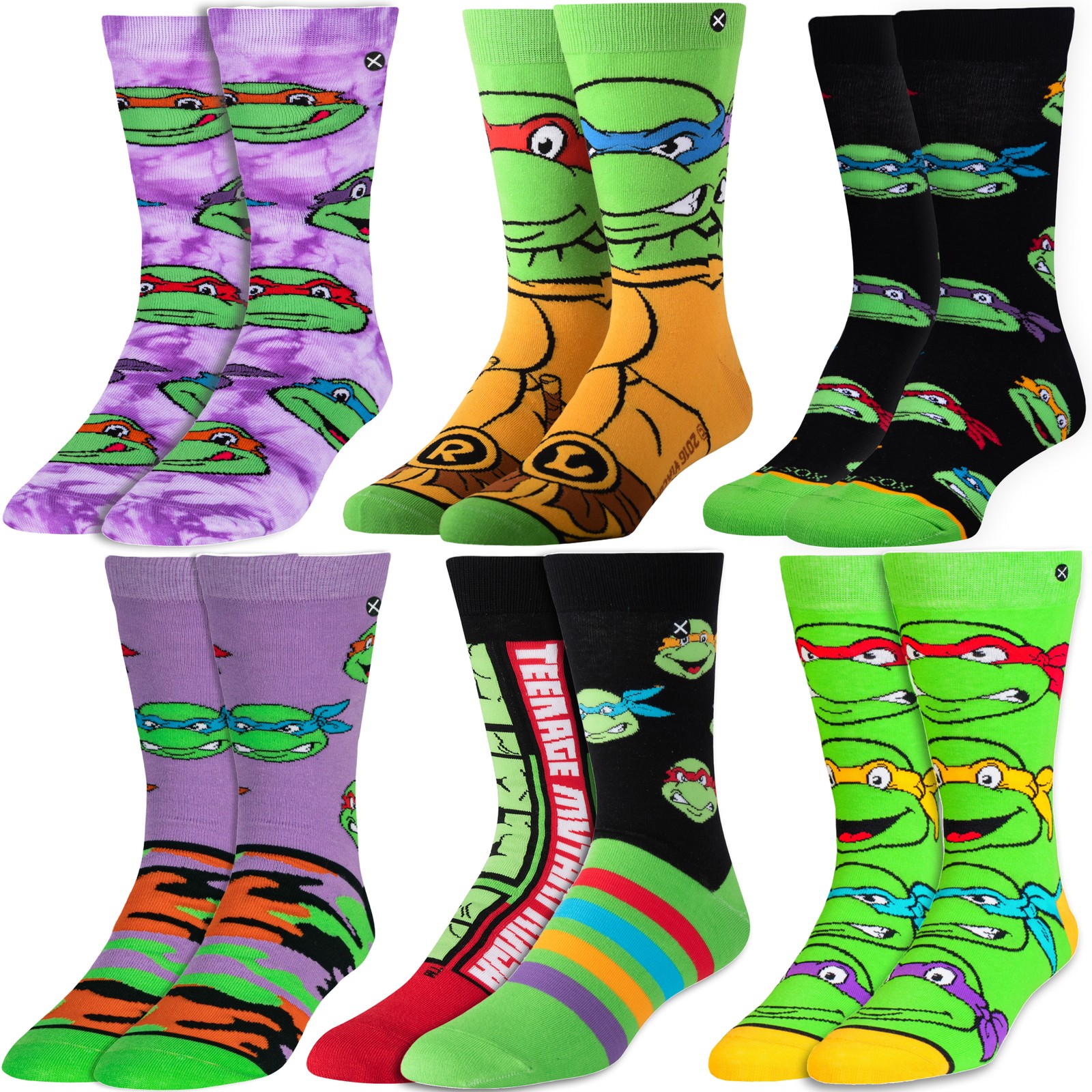 ODD SOX – Nickelodeon Cartoon Novelty Funny Cool Crew Socks, Size Large